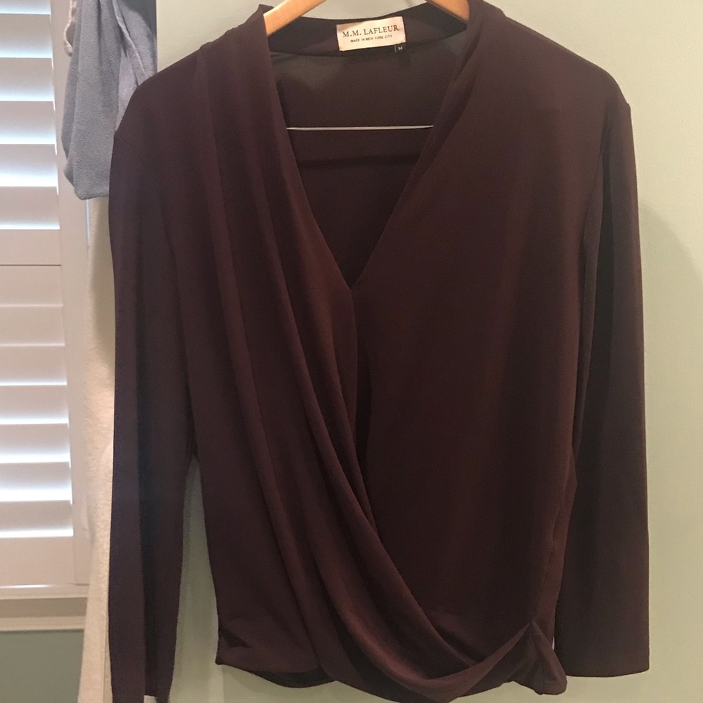 Faux wrap MM LaFleur blouse